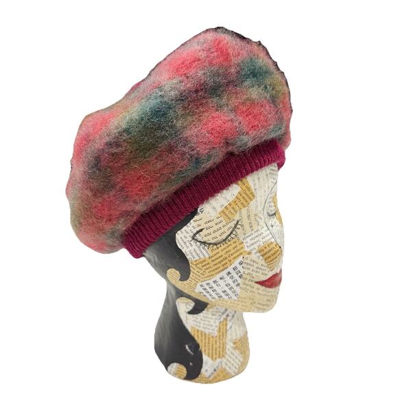 Highland Home Industries Accessories - VINTAGE Highland Home Industries Mohair Wool Scottish Plaid TAM Hat